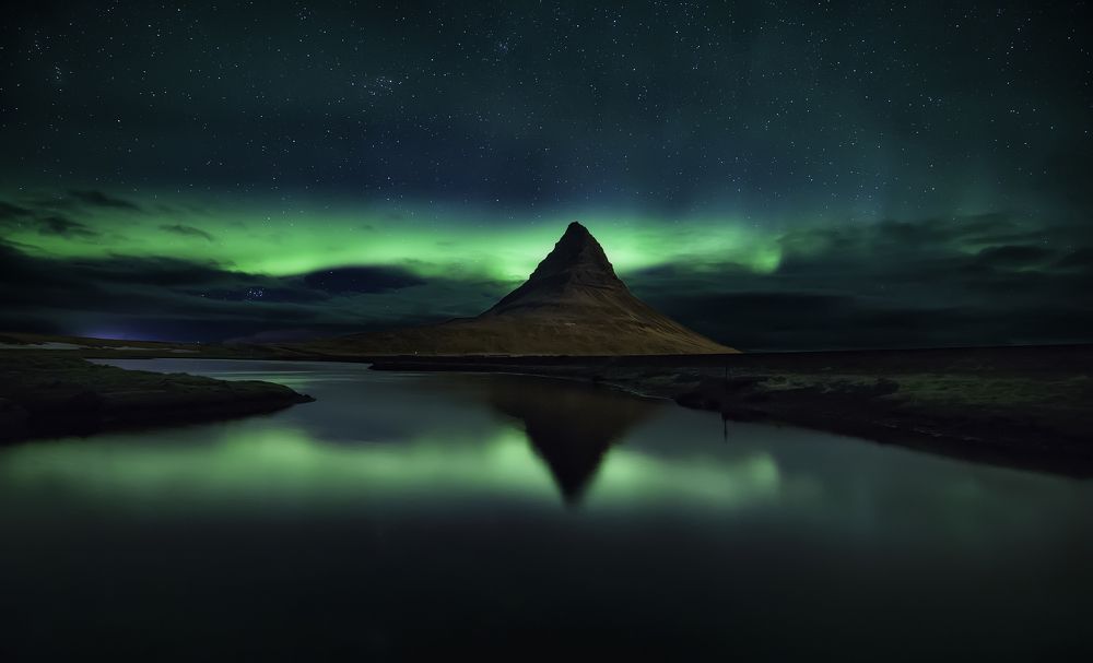 Northern Lights over Kirkjufell