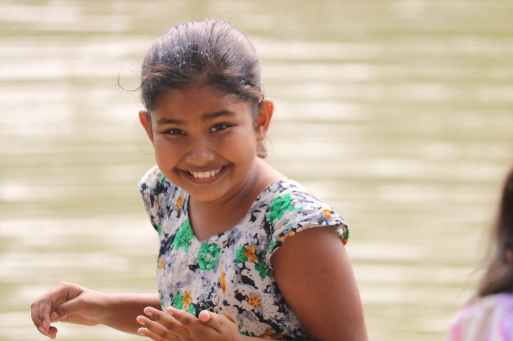 Little girl's smile