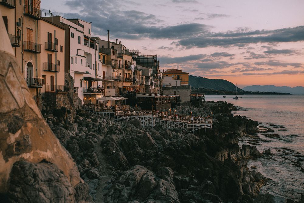 Закат в Италии