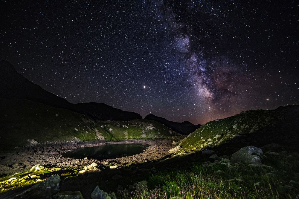 Lake Himsa. Highland Abkhazia