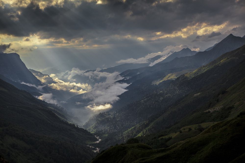 Adange Pass. Highland Abkhazia.