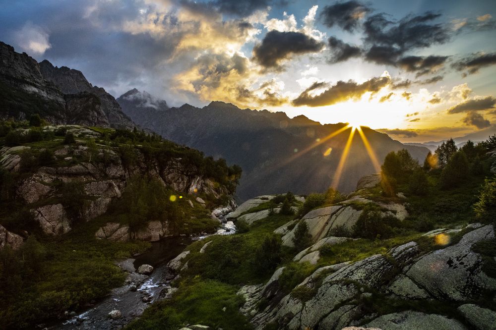 Mtsra Valley. Highland Abkhazia