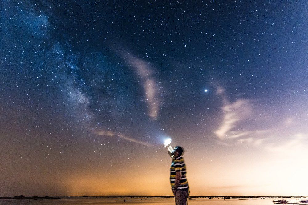 Iran,Shadegan Milkway Galaxy