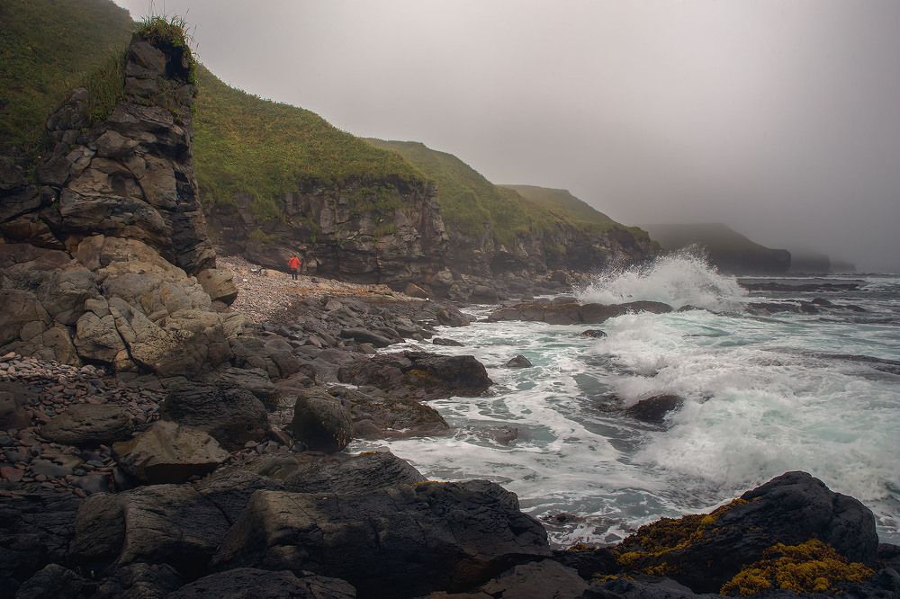 На Тихом океане.