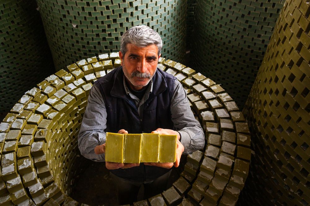 handmade soap workers.