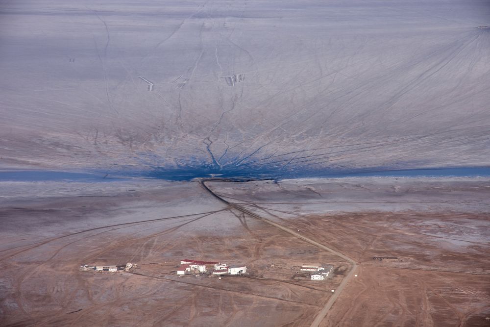 Вид на Салар, Боливия.