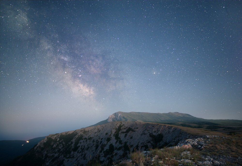 Млечный путь над Чатыр-Дагом, Крым