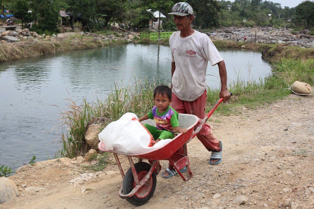 ride the wheelbarrow