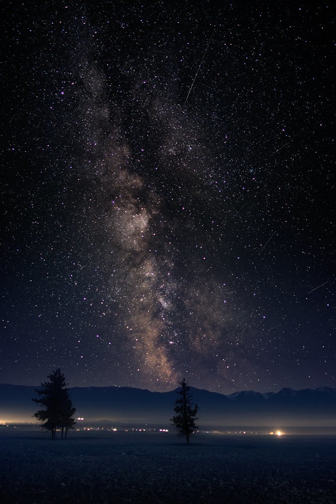 Млечный путь над Курайской степью