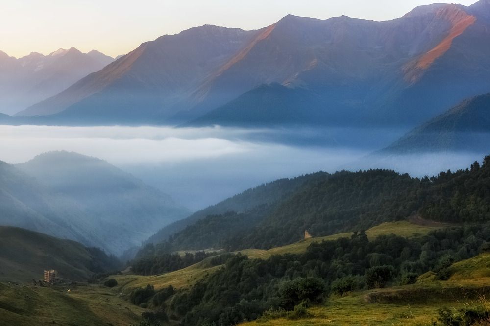 Minutes before Sunrise, National park Erzi, Ingushetia