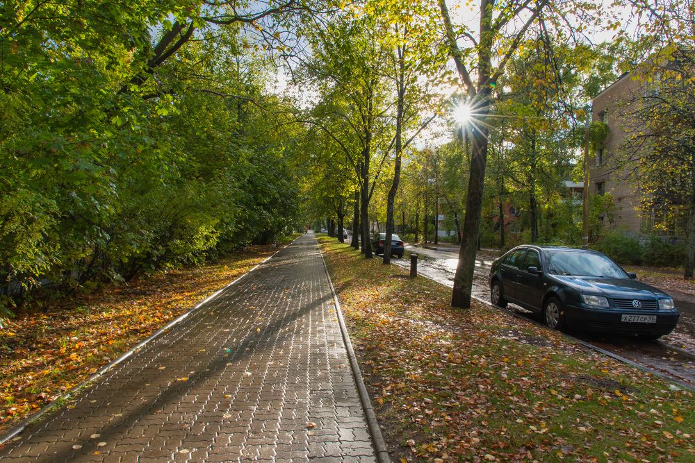 Осенний город.