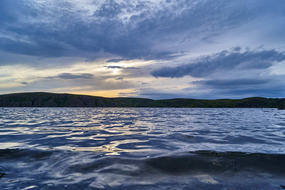 Ириклинское водохранилище вечером