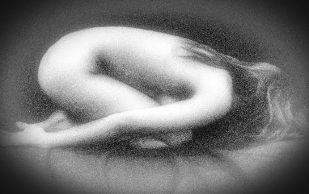 She likes to pose curled up