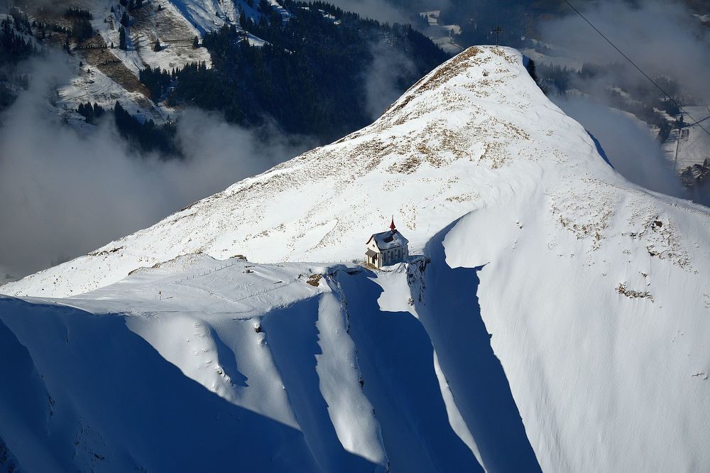 Pilatus Mountain and Church