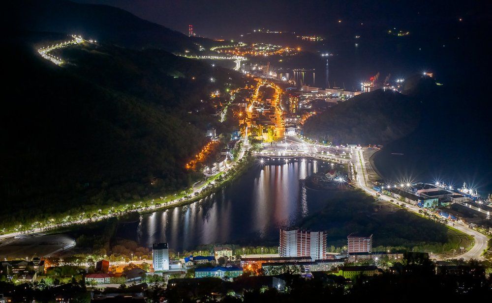 Петропавловск-Камчатский. Ночь