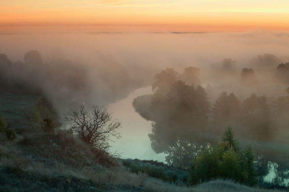 Рассвет на реке Воронеж.