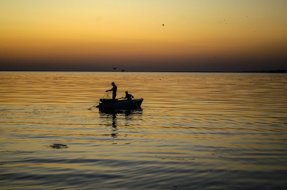 Рыбалка на закате
