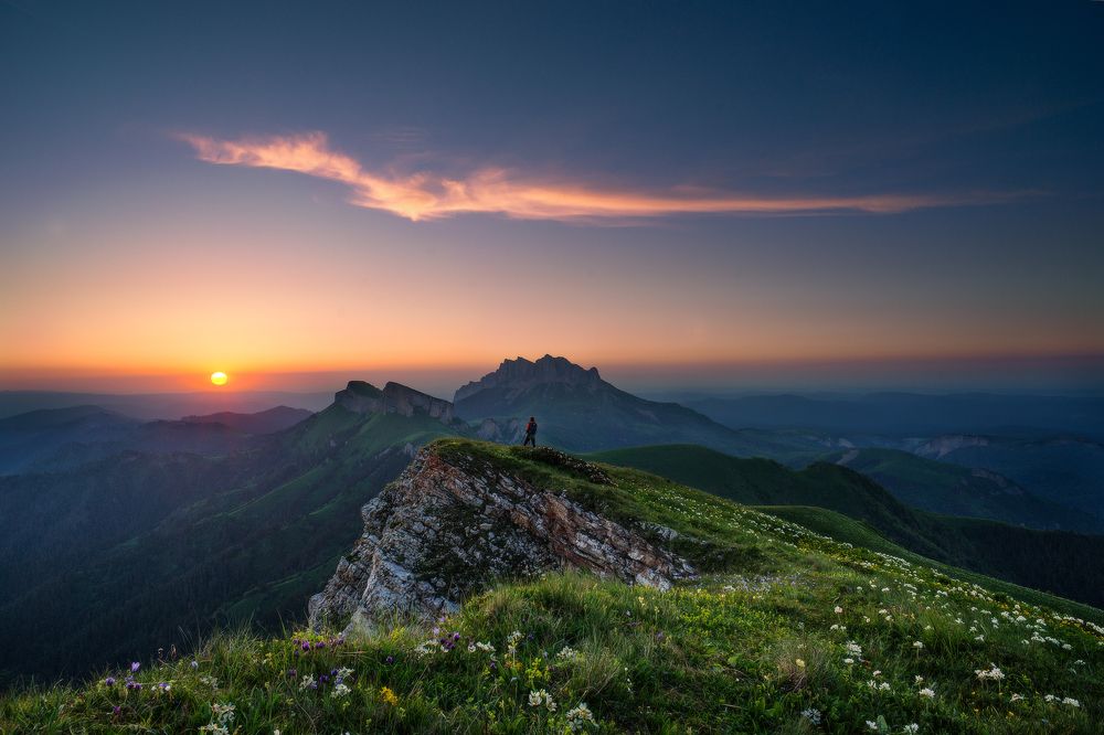 Закат на горе Асбестная