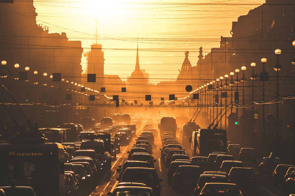 Весенний закат / Spring sunset