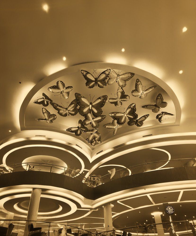 Butterfly ceiling