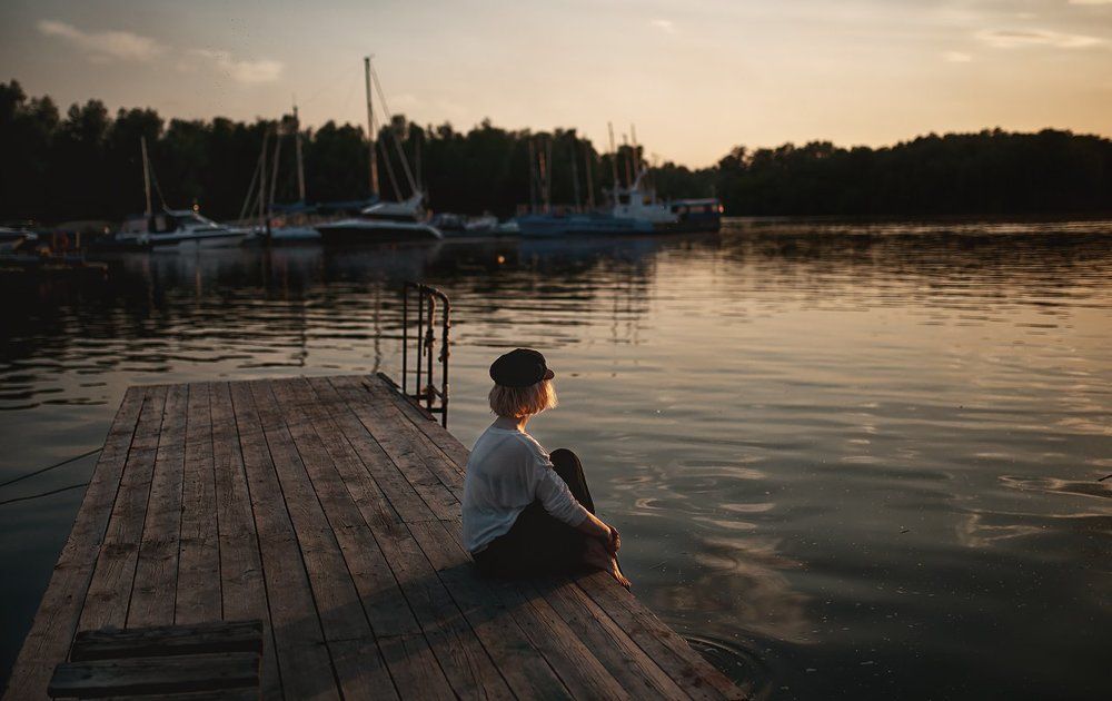 Закат на пирсе