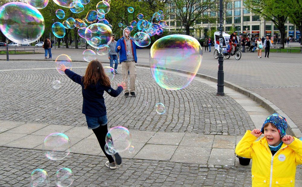 The joy at a Alexanderplatze