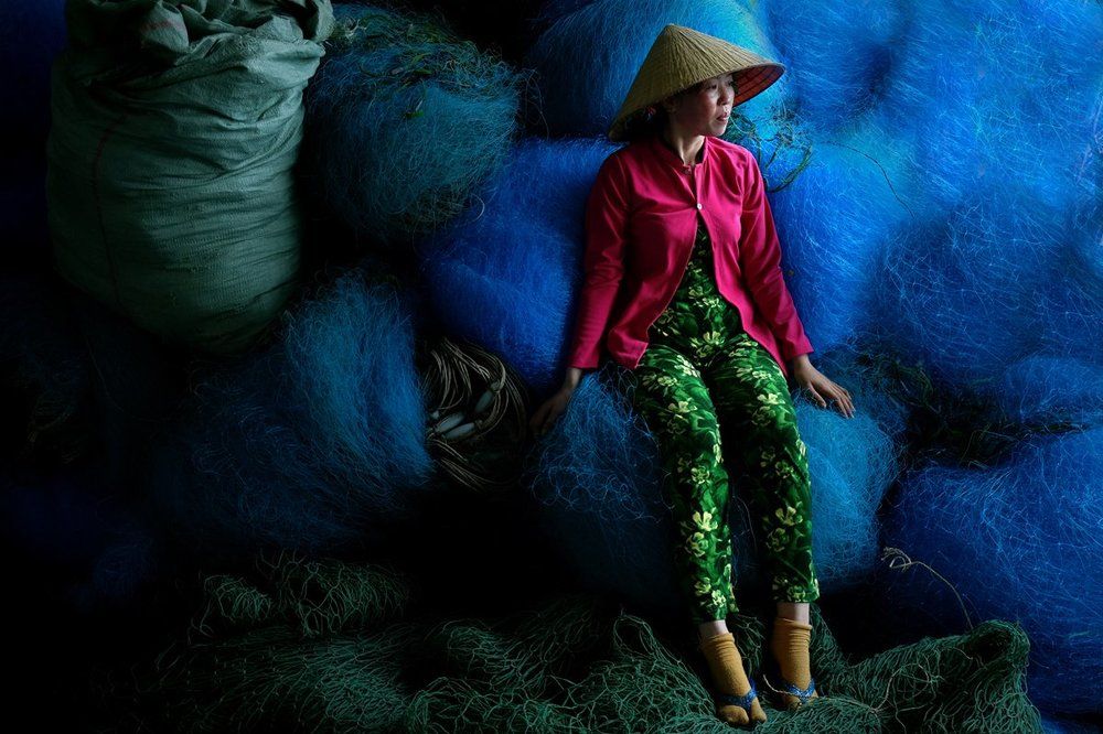 Net Mending factory in Mekong Delta