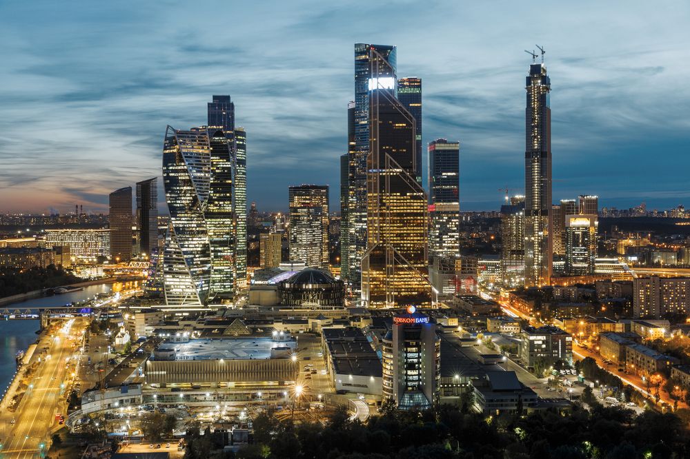 Ночной Москва-Сити