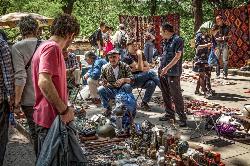 Блошиный рынок в Тбилиси