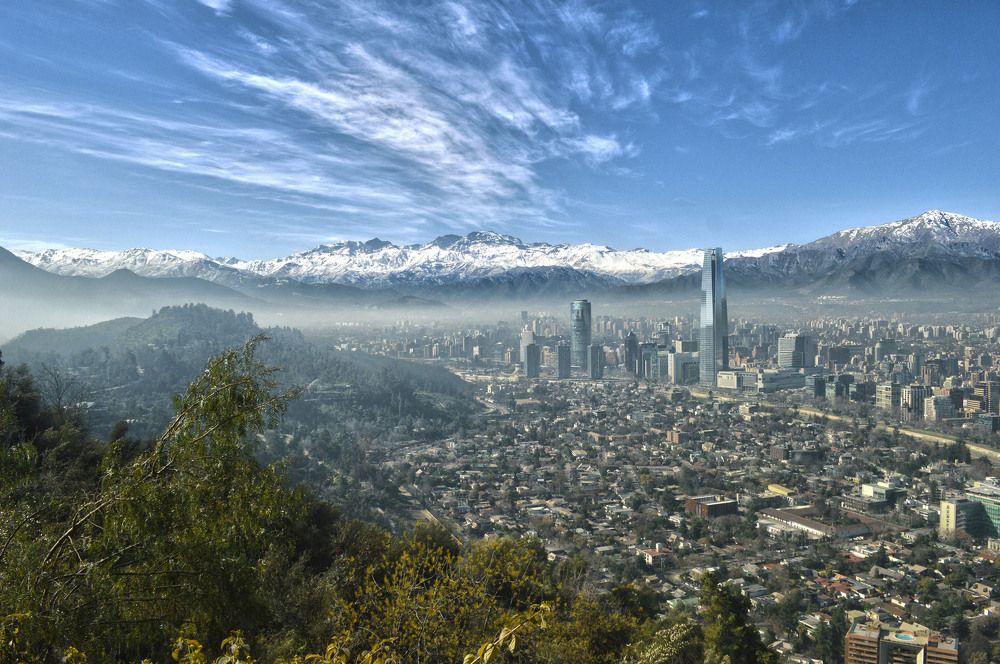 Postal of Santiago de Chile