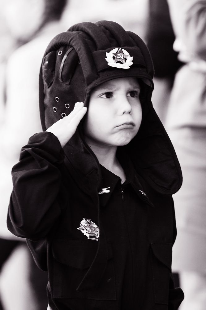 Маленький танкист!