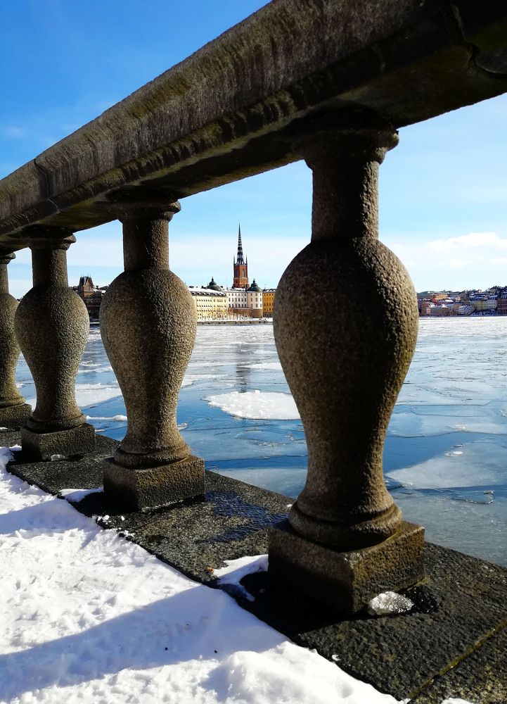 Городские пейзажи зимы