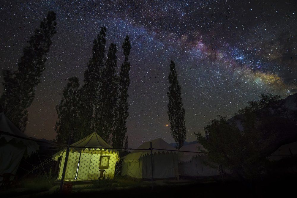 Milky way over our tent