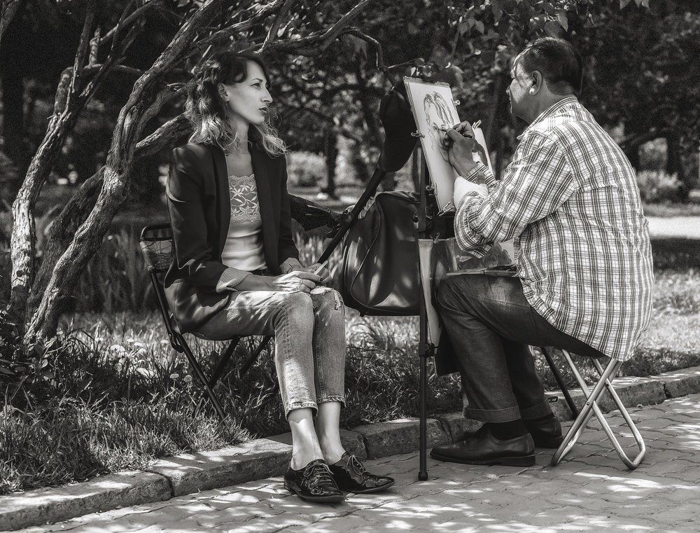 уличный портрет