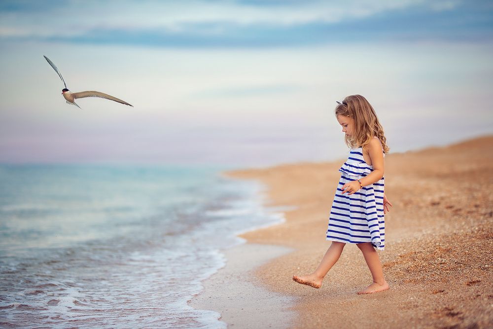 Закат на море