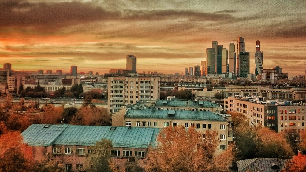 Закат над Москвой