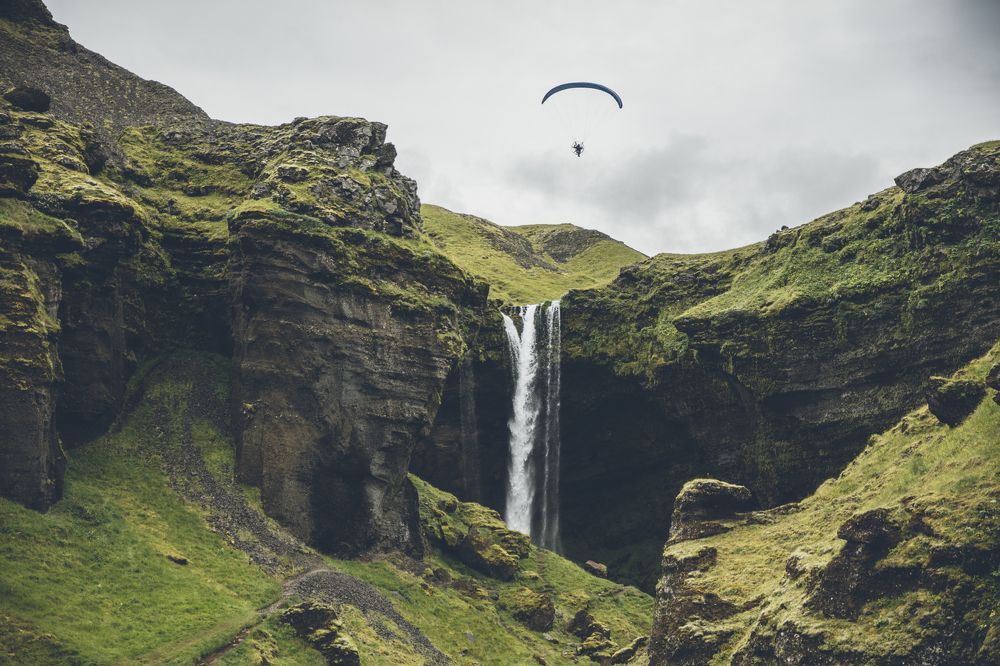 Paragliding a Secret Waterfall