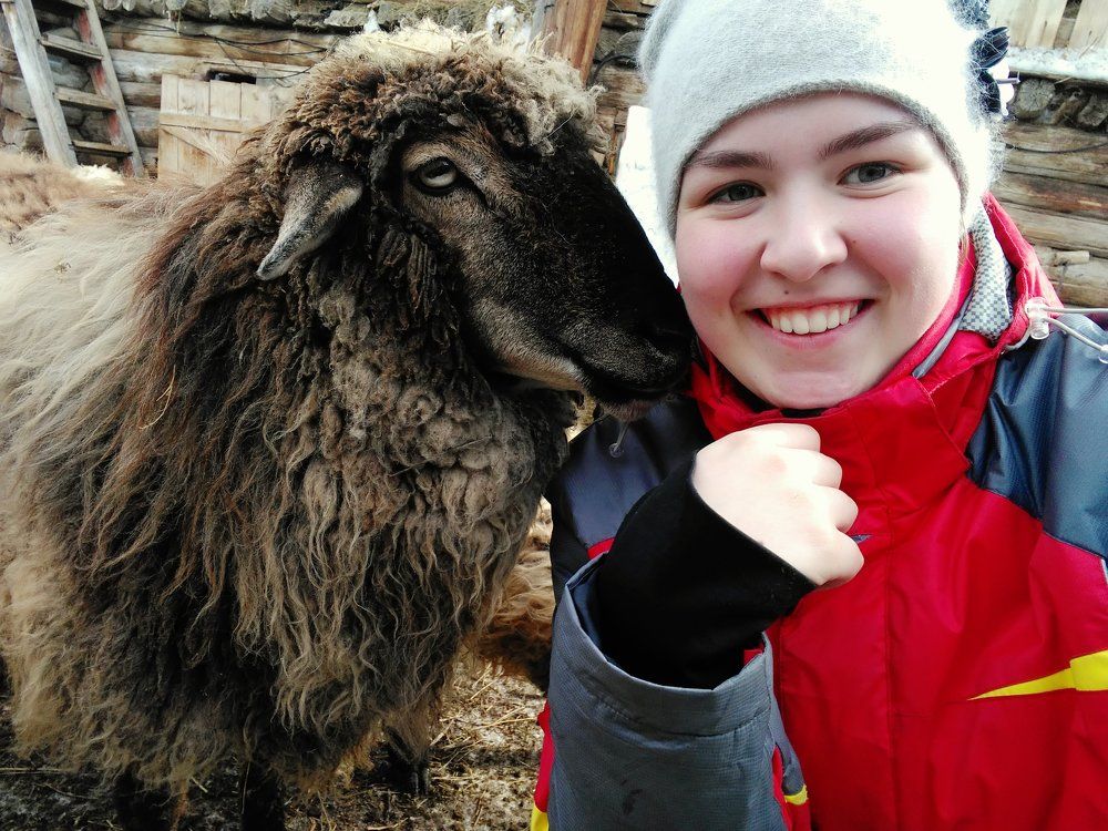 Мой барашек Уголёк.