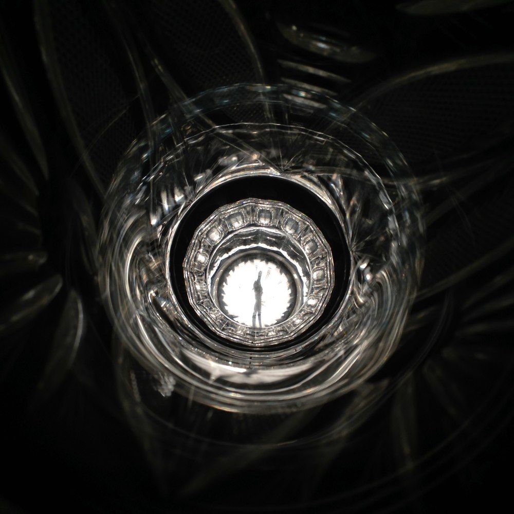 The spacecraft or the bottom of the crystal glass