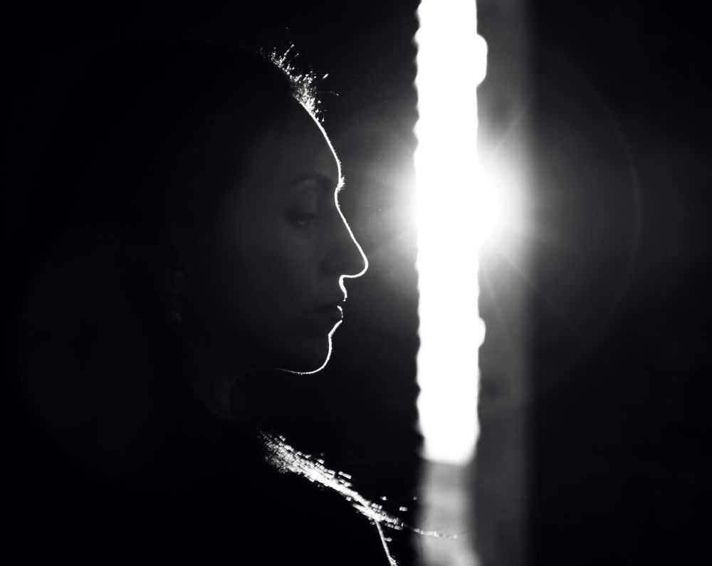 Девушка и солнце.