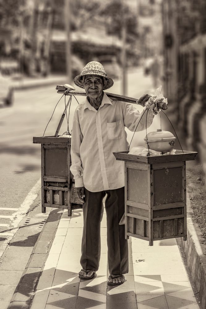 Street Vendor in Indonesia