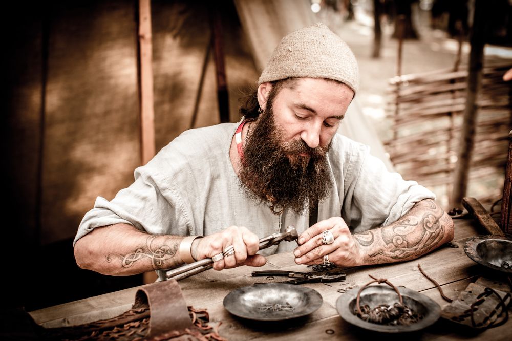 The smith behind work