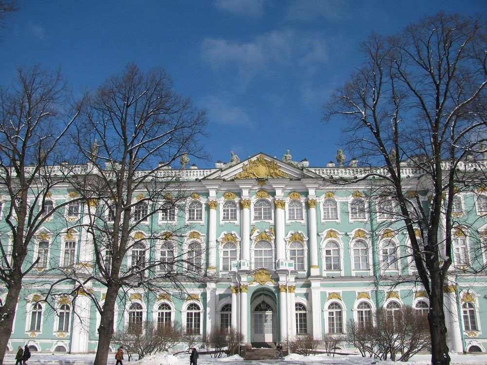 Зимний дворец зимой