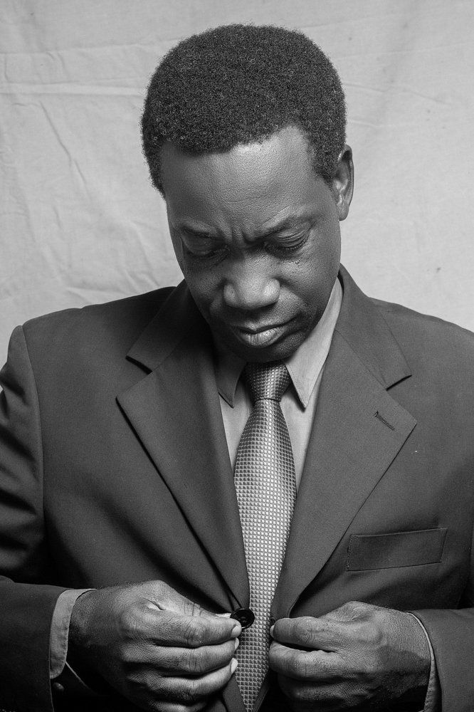 Black and white portrait