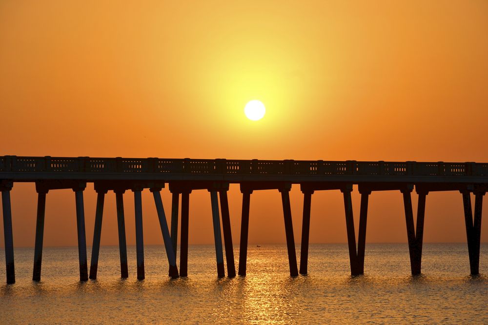 Sun goes down