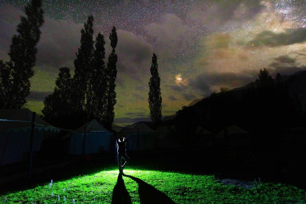 stary night at nubra valley