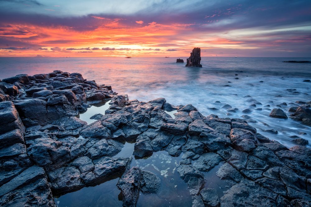 Sunset in Quang Ngai beach