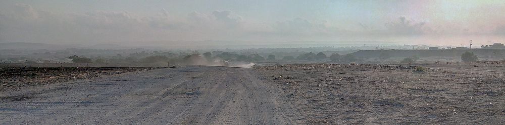 Morning desert of the Negev.