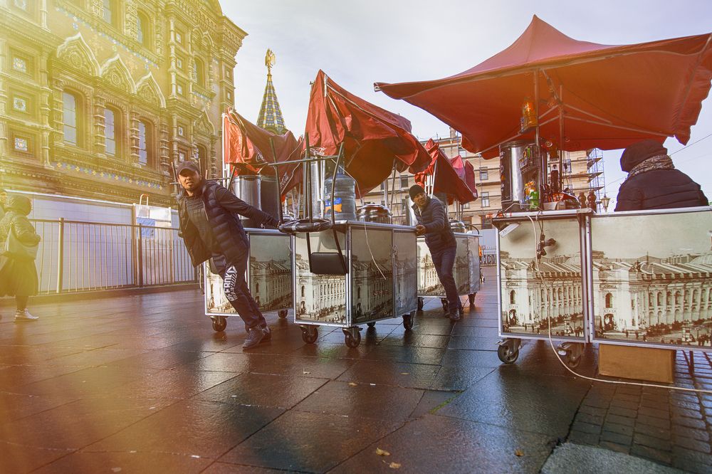 Утро у Спаса на Крови. Санкт-Петербург, октябрь 2018 г.