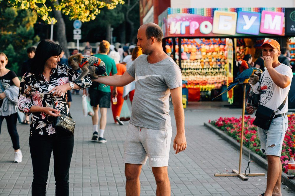 фото с обезьянкой